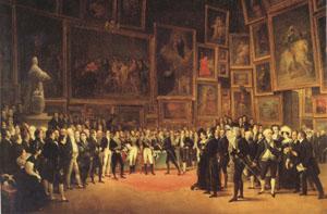 Francois-Joseph Heim Charles X Distributing Awards to the Artists Exhibiting at the Salon (mk05) oil painting picture